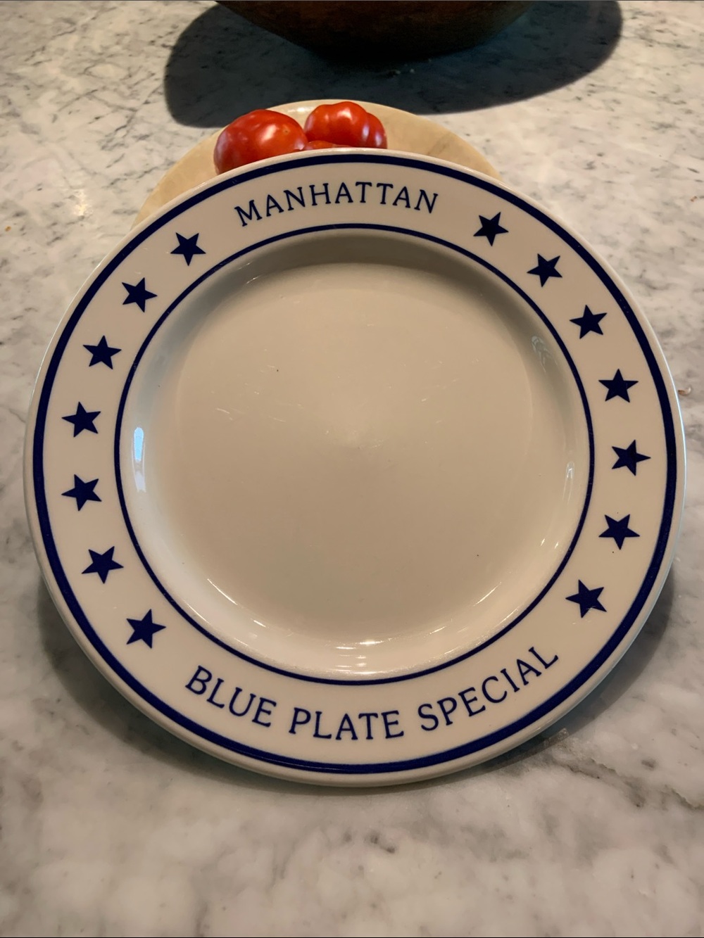 Vintage Homer Laughlin Manhattan Blue Plate Special Dinner Plate